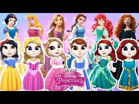 My Talking Angela 2 | DISNEY PRINCESSES | Cosplay - New Update
