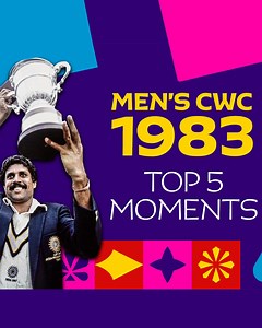 Unforgettable catches, incredible innings and magnificent triumphs 🏆 Relive these five magical moments from ICC Cricket World Cup 1983 😍 | ICC - International Cricket Council