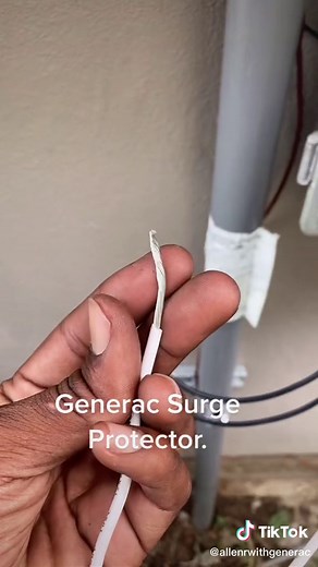 Generac Surge Prootector Installation. Very simple just three wires to...