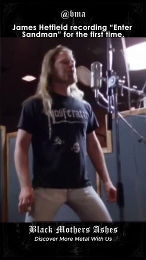 James Hetfield Records “Enter Sandman” for the First Time | Metallica