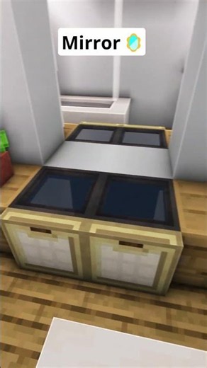 Minecraft Bathroom Mirror🪞 #shorts