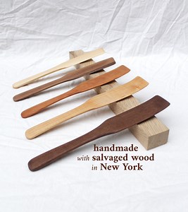 Curved or Angled American Spurtle (wide) - Handmade in the USA With Salvaged Wood - Etsy