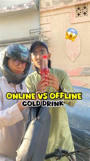 Online vs Offline Cold Drink: Which is Better?😱 #shorts #viral #minivlog