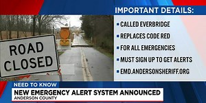 Anderson County officials announce new Emergency Alert System