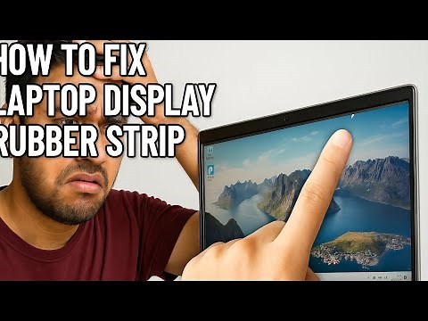 How to fix laptop display rubber strip or frame | Phonetoosh