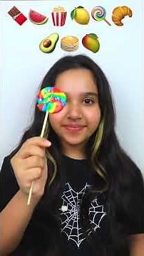 تحدي الاكل الايموجي شفا Emoji Eating 🍫🍉🍿🍋🍭🥐🥑🥞🥭Challenge Food challenge by shfa