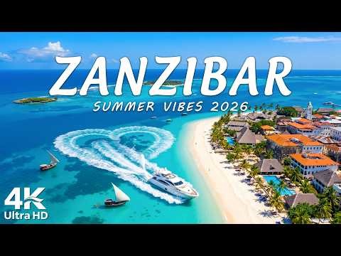 [4K] Zanzibar 🌍 Indian Ocean Island | Turquoise Waters, White Sand Beaches & Exotic Escape