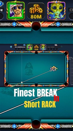 Most Fav table x Signature BREAK 🥱🔥 #8ballpool #shorts #snooker #rack