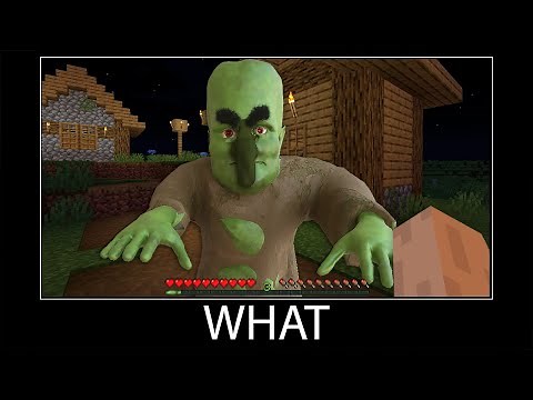 Minecraft wait what meme part 166 realistic minecraft zombie villager
