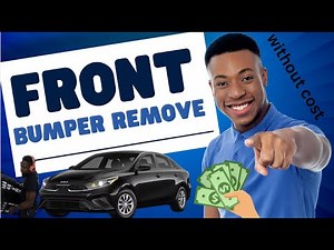 DIY 2024 kia forte how to remove the front bumper and headlight