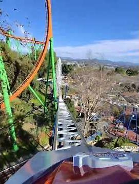 The World's First Looping Coaster! Revolution Six Flags Magic Mountain #pov #thrillseeker
