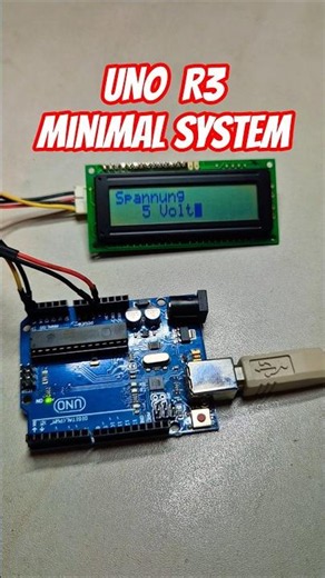 For beginners! UNO R3 minimal application + 16x2 LCD I2C bus