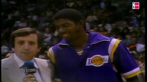 Magic Johnson turns 50 years old on Friday! Take a look back at 1979 when Magic played his first NBA game and won his debut in dramatic fashion. Visit http://www.nba.com/nbavideo for more highlights. | NBA