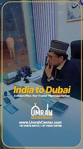 From India to Dubai 🌍 One global network. One trusted pilgrimage partner.