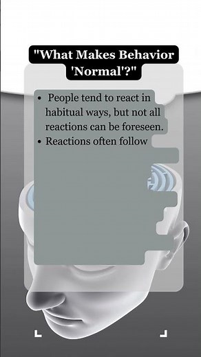 what makes behaviour normal