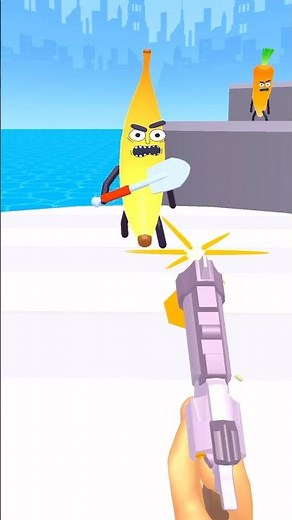 Tenho que atirar na banana e os vegetais 😱 #games #shortsvideo #gameplay #gaming #funny