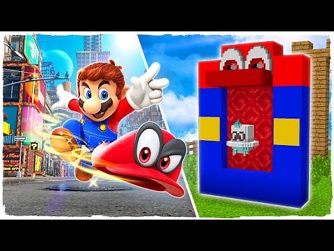 HOW TO MAKE A PORTAL TO THE SUPER MARIO ODYSSEY DIMENSION - MINECRAFT