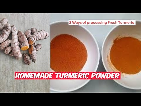 How To Make Turmeric Powder (Haldi) At Home - 2 Ways of processing Turmeric into Turmeric Powder