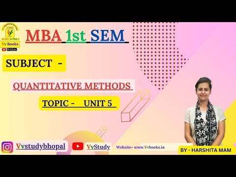 MBA 1st SEM SUBJECT NAME - QUANTITAVE METHODS TOPIC - TIME SERIES ANALYSIS & FORCASTING