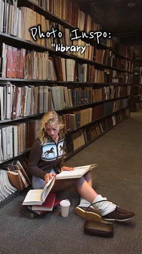 time to visit a library 📖📚 #photoinspo #photoideas #posing #library #bookstore #aesthetic #pinterest #photoshoot | Ahnnamaria Griswold