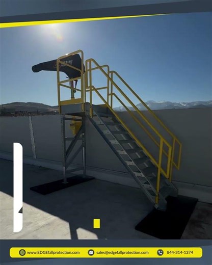 Safe Access Beyond the Roof Edge | Davit System by EDGE Fall Protection