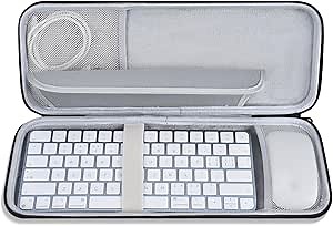 Magic Keyboard Sleeve Case Cover, Hard Storage Case Bag Compatible with Apple iMac 24 inch M4 M3 Magic Keyboard w/Out Touch ID A2449 A2450 A1644 & Magic Mouse Combo