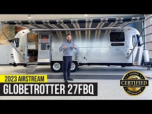 Walk Through Tour Airstream Globetrotter 27FBQ Luxury Travel Trailer