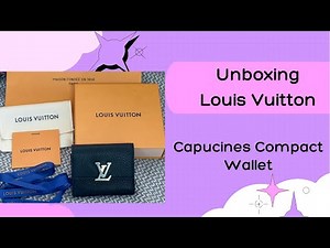 Unboxing Louis Vuitton Capucines Compact Wallet!! #fyp #unboxing #louisvuitton #shorts #fashion