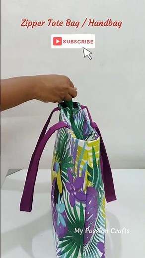 DIY Handbag Easy Sewing Tutorial | Bag making at home | Tote bag stitching and cutting #shorts #bags