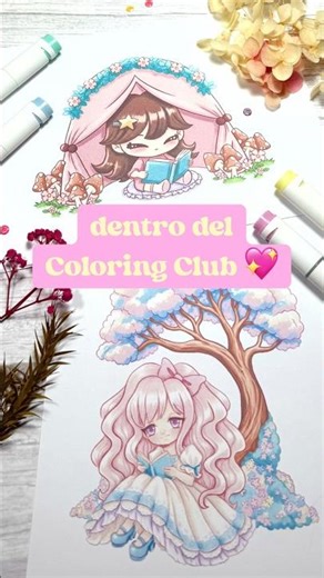Dos retos de colorear ✨ ¿Cozy o melancólico? 📖