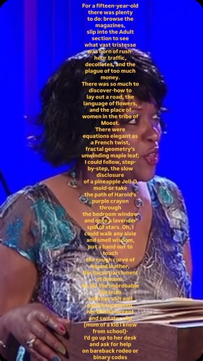 Books and brews society | Rita dove narrates her poem” Maple Valley Branch Library 1967”. #ritadove #poetry #poetess #poet #poetoftheday #poemoftheday #englishpoems... | Instagram