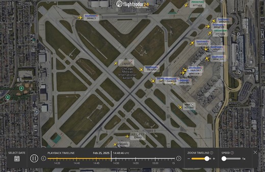 7.2K views · 47 reactions | ADS-B data + ATC audio of today’s runway incursion at Midway in Chicago, where a Flexjet Challenger 350 entered the active runway as a Southwest Airlines 737 was landing. : Flightradar24 : ATC audio via LiveATC.net | All Things Chicago | Facebook