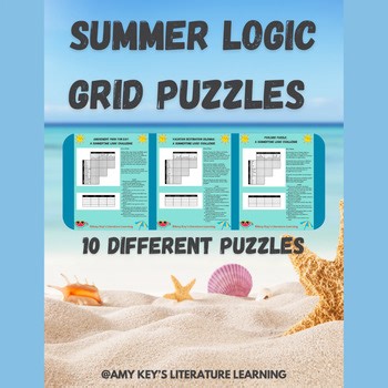 Summer Logic Puzzles Printable Critical Thinking Activities for 4th - 8th