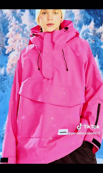 Fluorescent Pink Ski Jacket: Fashion on the Slopes