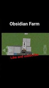 Minecraft Obsidian Farm....