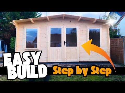 Build a LOG CABIN From Start to Finish! [Dunster House Severn 5m X 3m]