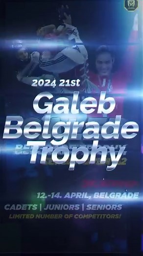 1.9K views | 2024 21st Galeb Belgrade Trophy (G2) Serbia Open Sports hall “Ranko Žeravica”  Event Dates: 12th April 2024 - 14th April 2024 Number of athletes is limited to: 400 Cadets 400 Juniors 350 Seniors Registration Now Open  worldtkd.simplycompete.com Promote: @tkdgaleb @dragan_jovic_tkd Press Coverage @mundotaekwondo | Mundotaekwondo.com | Facebook