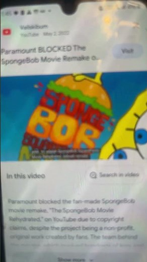 Good bye SpongeBob SquarePants movie rehydrated 😔🥺😭