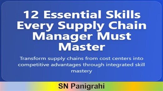 Supply Chain Management Skills for Success | SN Panigrahi, B.Engg,PMP®, FIE, Chartered Engineer Authorized Training Partner Instructor, PMI (USA), posted on the topic | LinkedIn
