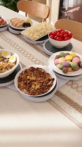 99K views · 358 reactions | ️ Make eating time easy with a spin! This Dining Table Swivel Tray brings everything within reach, adding convenience to every meal ✨  Find it at https://temu.to/m/ein3t69vaaj or use this code dqp9644. #Temu #TemuFinds #DiningEssentials | Temu Europe | Facebook