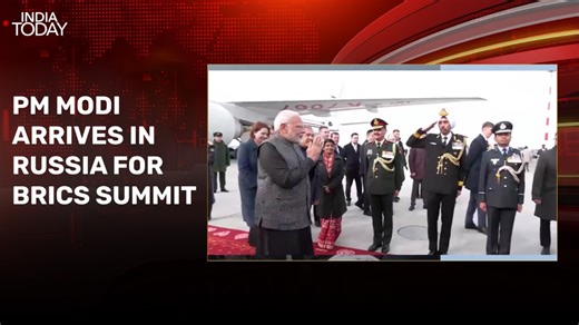 PM Modi arrives in Russia's Kazan for Brics Summit