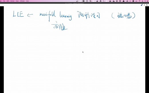 LLE局部线性嵌入与manifold learning 流形学习