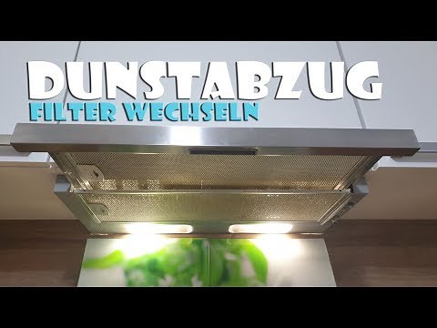 Dunstabzugshaube Kohlefilter wechseln Anleitung - change the filter in a cooker hood [4K]