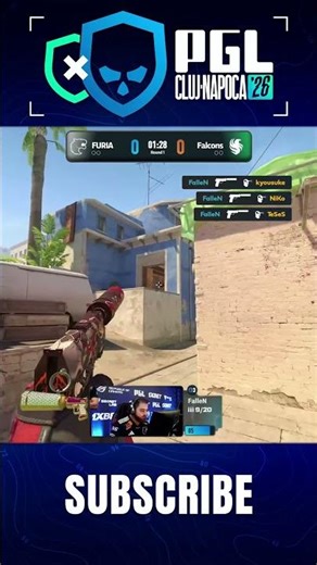 FalleN HITS FOUR HEADSHOTS WITH USPS START #pgl #clujnapoca #cs #cs2