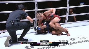 4.1K views · 40 reactions | Aleksandra Savicheva stops the "Fighting Queen" Zeba Bano quickly in the first round! #ONEChampionship | One Sports | Facebook