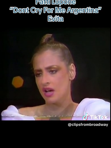 A talent @Broadway Clips #pattilupone #singing #broadway #belting #musicaltheatre #argentina #evita #evitamusical #dontcryformeargentina #andrewlloydwebber