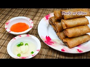 How to Make Chicken Spring Rolls! Crispy and Yummy Spring Rolls Stuffed with Chicken and Vegetables!