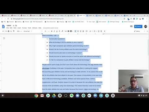 Googledoc: double-space, 12 pt. font, and TNR