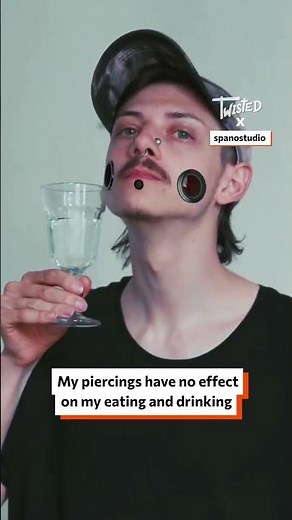 My piercings don't get in the way at all! 🤯📹 spanostudio