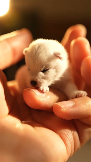 The Tiniest Arctic Wolf Pup You Will Ever See 🥺